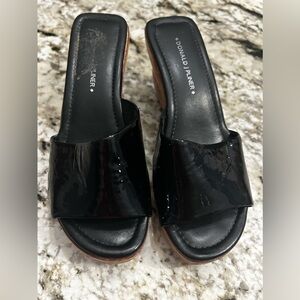 Donald Pliner Wooden wedge heel